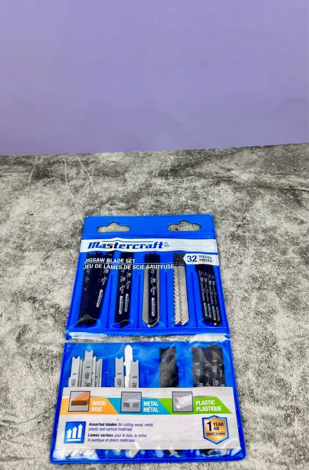 Mastercraft 32-Pc Jigsaw Blade Set, Wood Metal Plastic, HSS & HC - photo 3