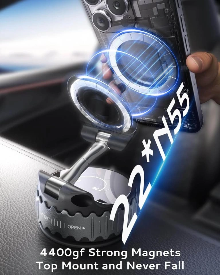 MagSafe Phone Holder Mount, 22 N55 Magnets, 78LBS Suction - photo 5