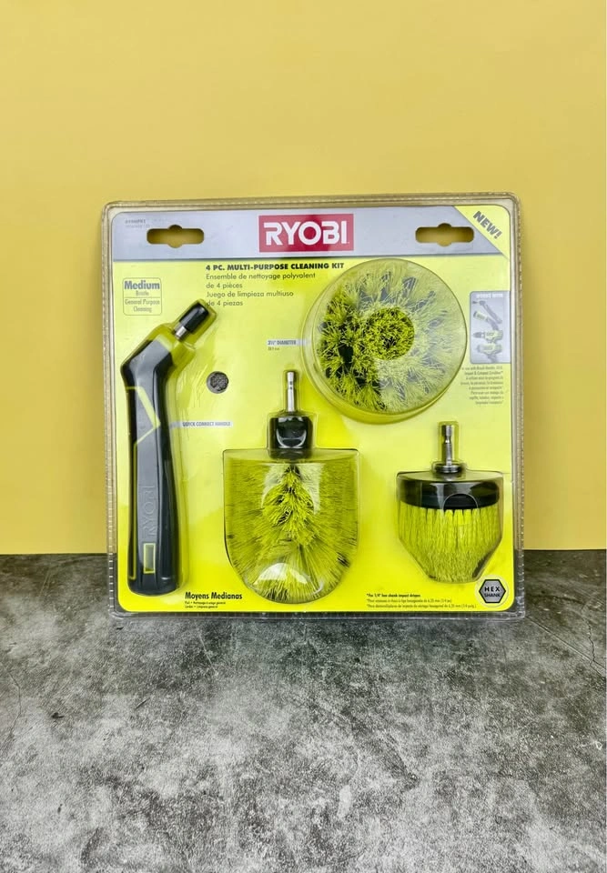 RYOBI 4-Piece Multi-Purpose Cleaning Kit, Model A95MPK1 - photo 5