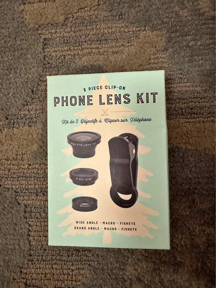 Phone Lens Kit – 3 Piece Clip-On (Wide, Macro, Fisheye) thumbnail