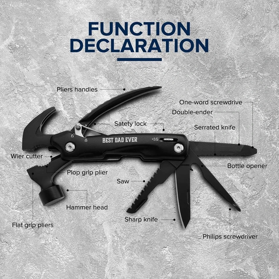 Mini Hammer Multitool, "Best Husband Ever", EDC Pocket Tool | Br - photo 2