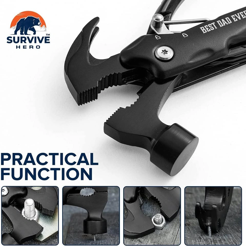 Mini Hammer Multitool, "Best Husband Ever", EDC Pocket Tool | Br - photo 3