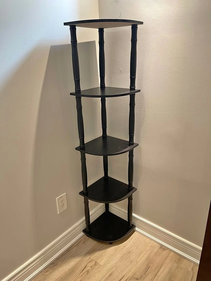 Black Corner Shelf / Display Stand