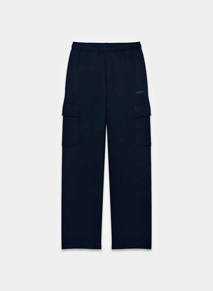 Aritzia Navy Cargo Sweatpants & Hoodie Set (S) - $35/$25