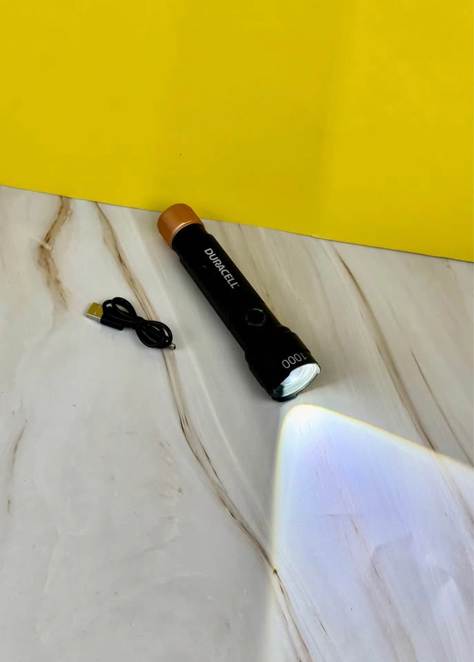 Duracell 1000LM Hybrid LED Flashlight, Rechargeable, Zoomable | - photo 2