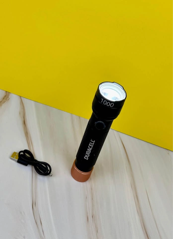 Duracell 1000LM Hybrid LED Flashlight, Rechargeable, Zoomable | - photo 3