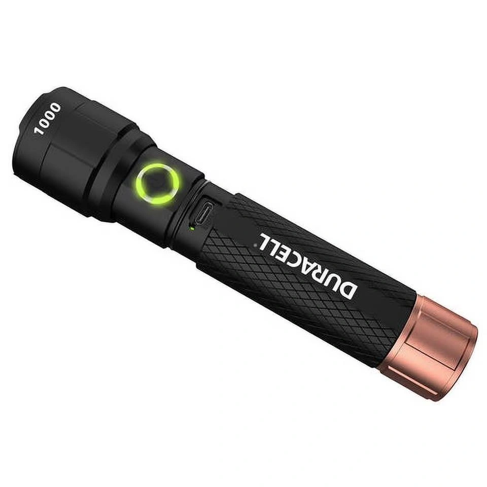 Duracell 1000LM Hybrid LED Flashlight, Rechargeable, Zoomable | - photo 4