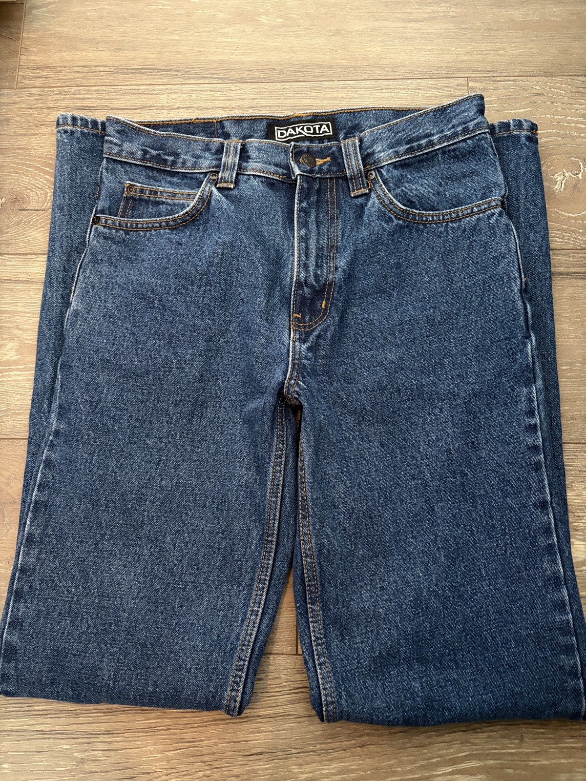 Dakota Men's Straight Leg Jeans 32x36 Blue Denim Work Pants - photo 3