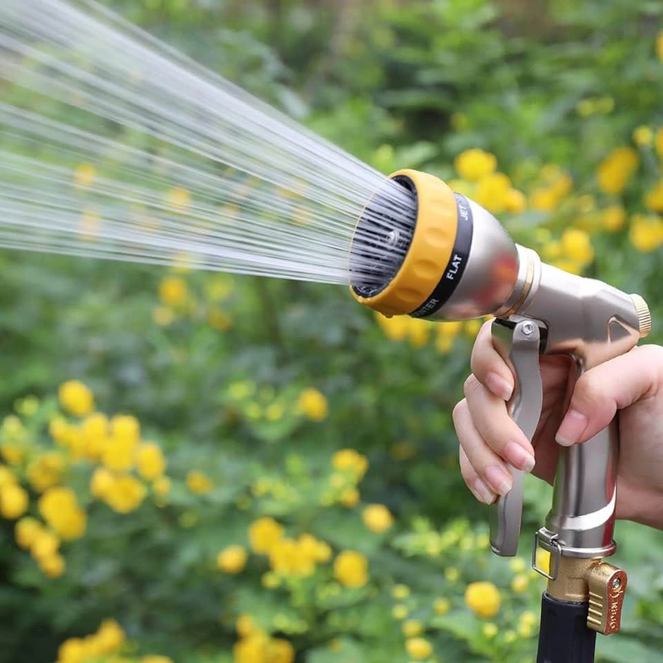 Heavy Duty Metal Garden Hose Nozzle - 7 Spray Patterns - photo 5