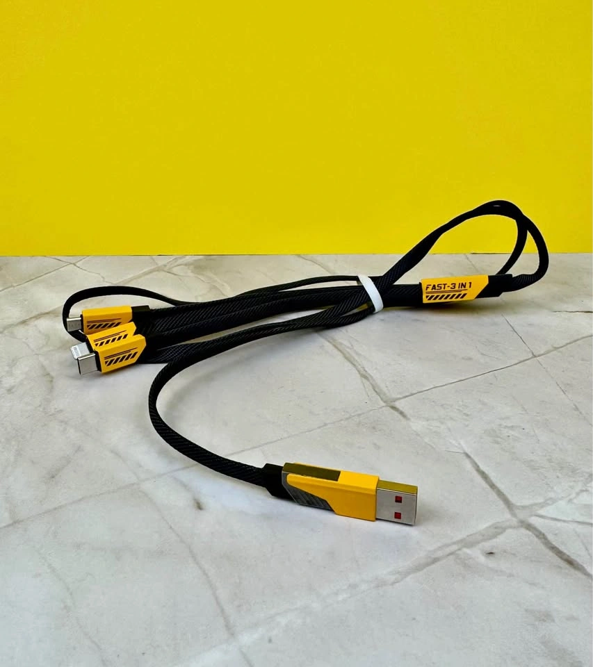 All in One Charging Cable - 3-in-1 Fast Charging Cable USB-C Lig