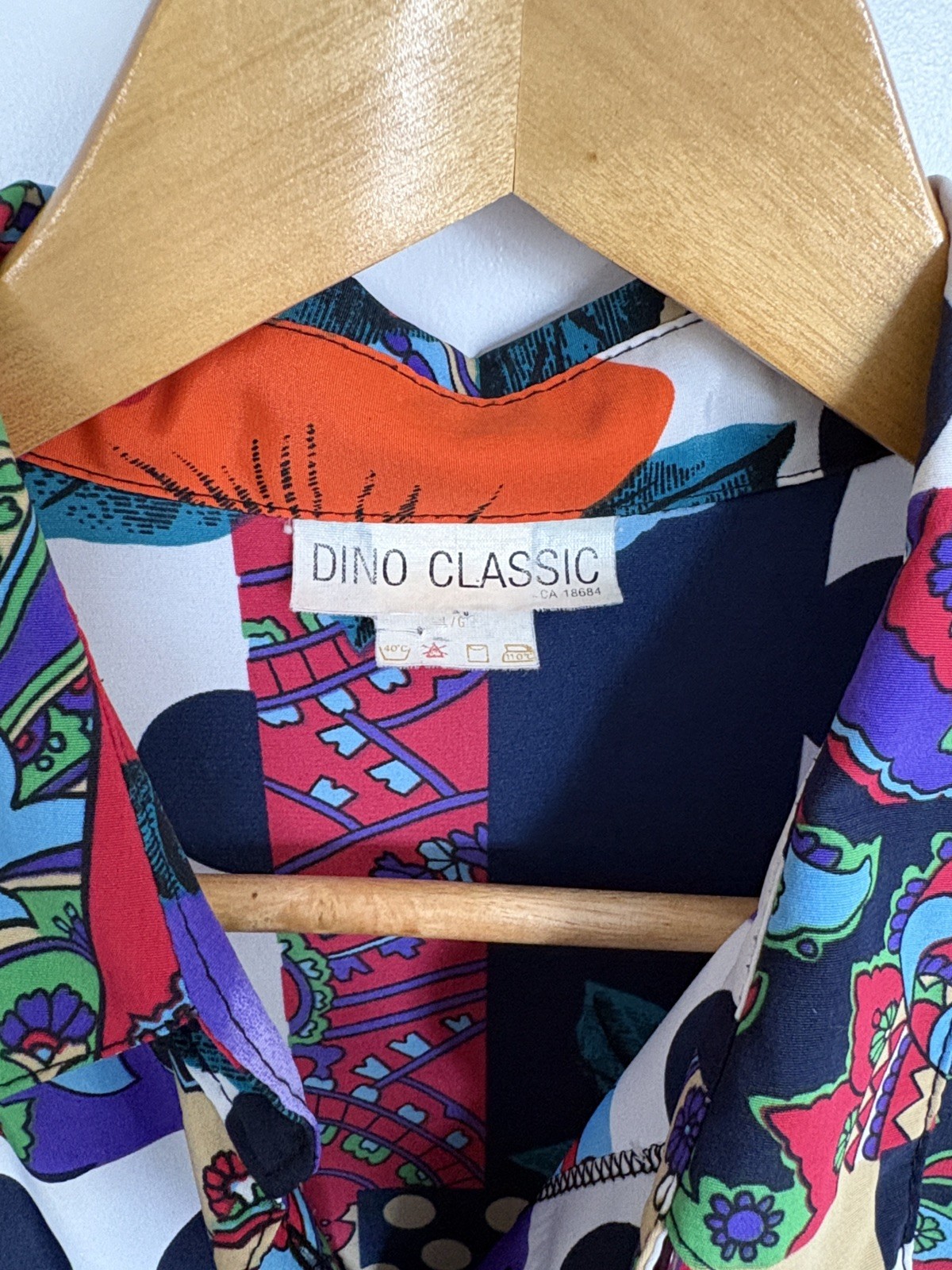 Vintage Dino Classic Patchwork Shirt [Large] Multi Color Floral - photo 2