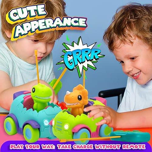 NEW Dinosaur Truck RC Cars for Toddlers, Pack of 2, Lights & Mus - photo 4