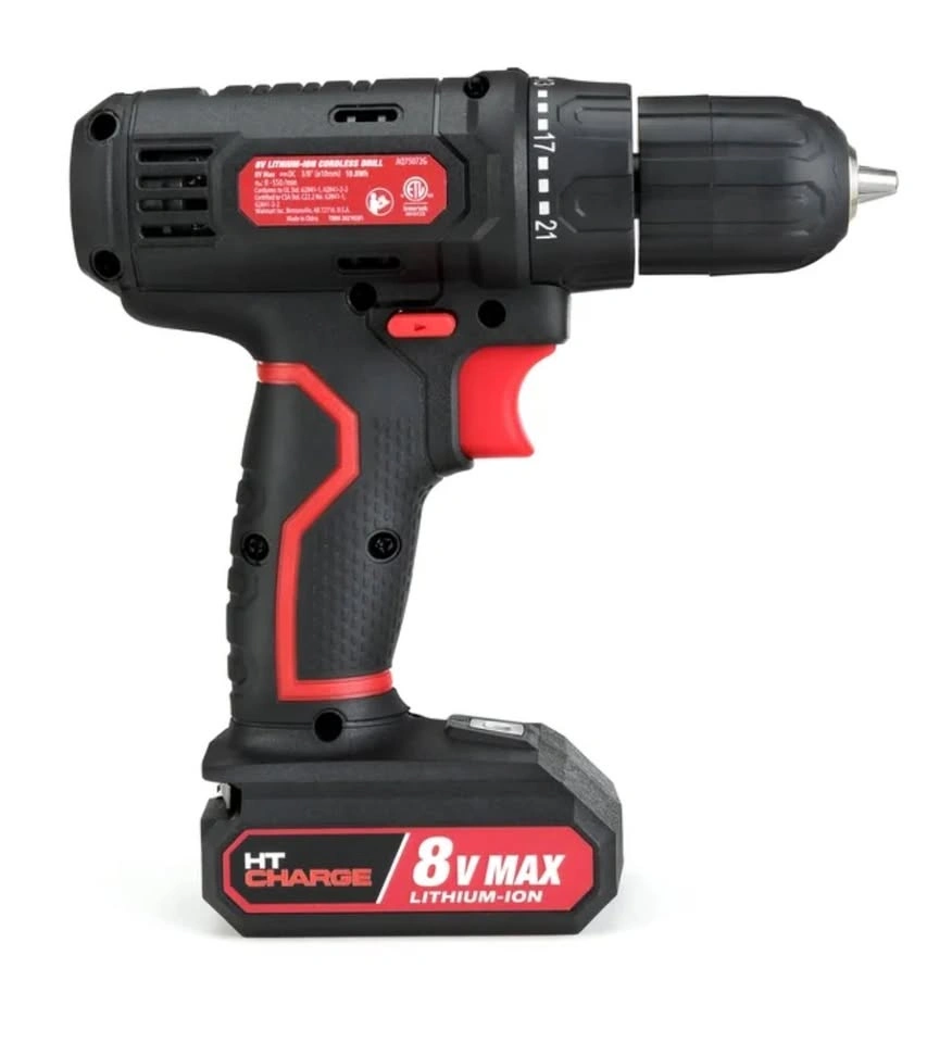 Hyper Tough 8V Max Cordless Drill, 3/8" Chuck, 1.5Ah Lithium-Ion - photo 4