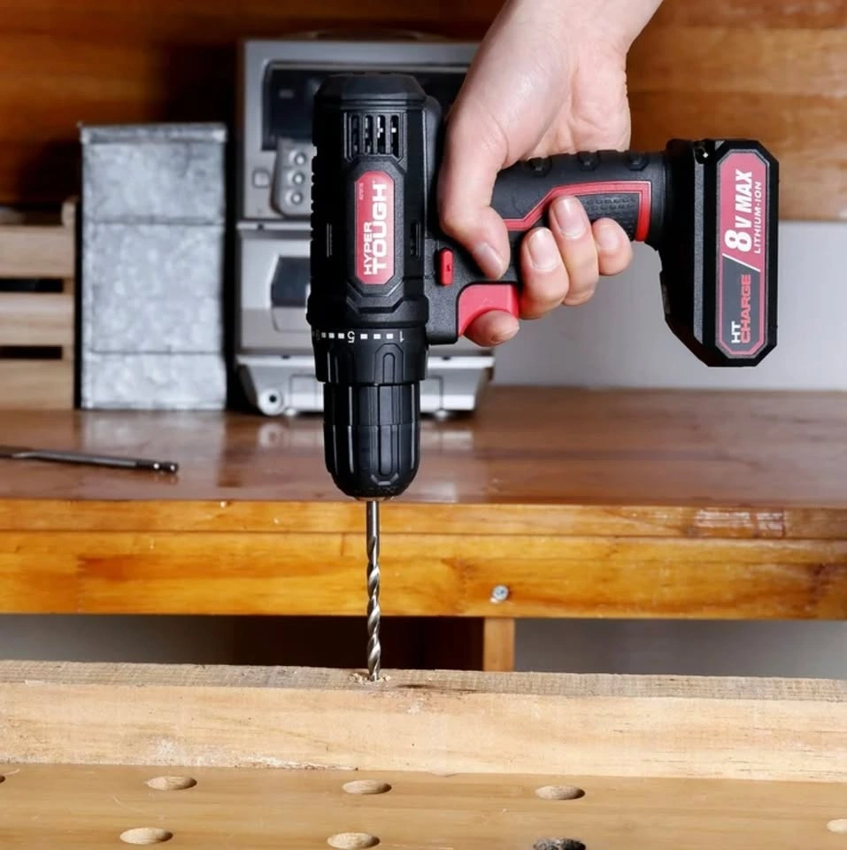 Hyper Tough 8V Max Cordless Drill, 3/8" Chuck, 1.5Ah Lithium-Ion - photo 5