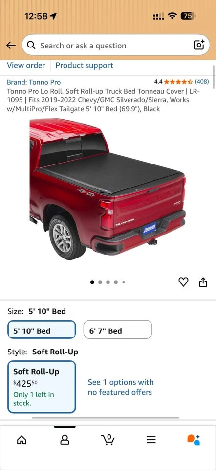 Tonneau Cover for 2019-2022 Silverado/Sierra 5’9” Box - photo 3