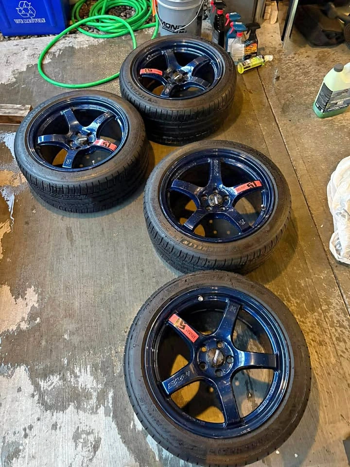 Rays Gramlights 57 CR 17x9 Wheels w/ Michelin Pilot Sport 4AS Ti