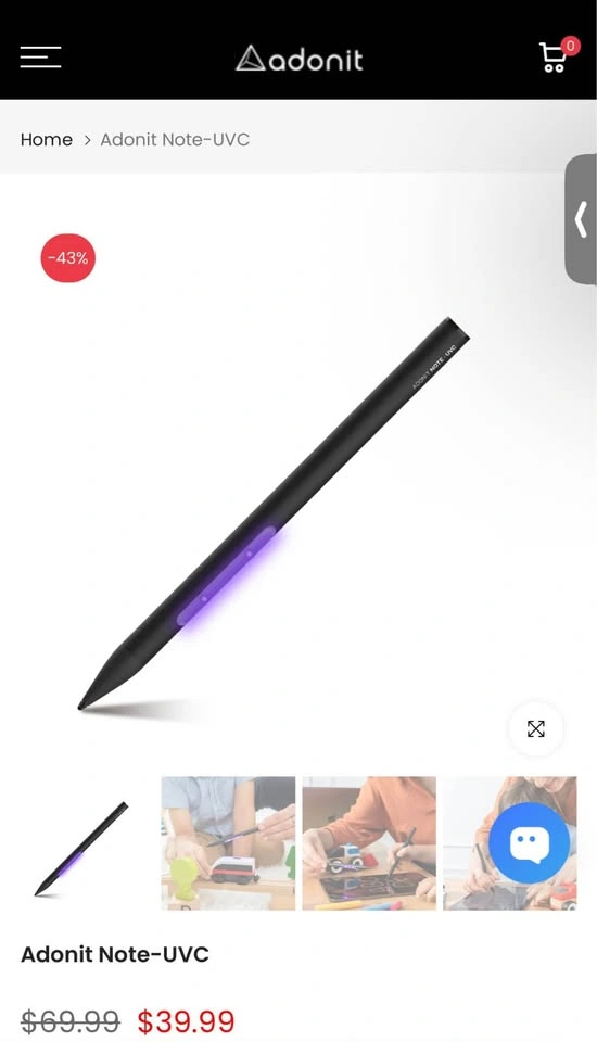 Adonit Note-UVC Stylus Pen - photo 3