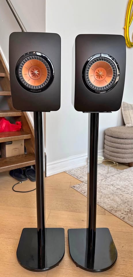 KEF LS50 Speakers + Stands (Black Copper) - photo 2