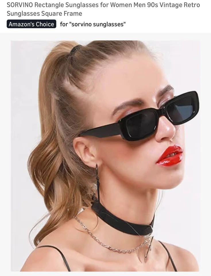 Rectangle Retro Sunglasses - photo 2