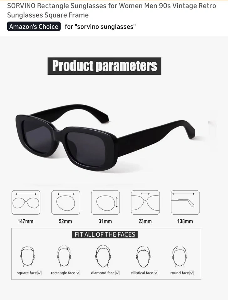 Rectangle Retro Sunglasses - photo 3