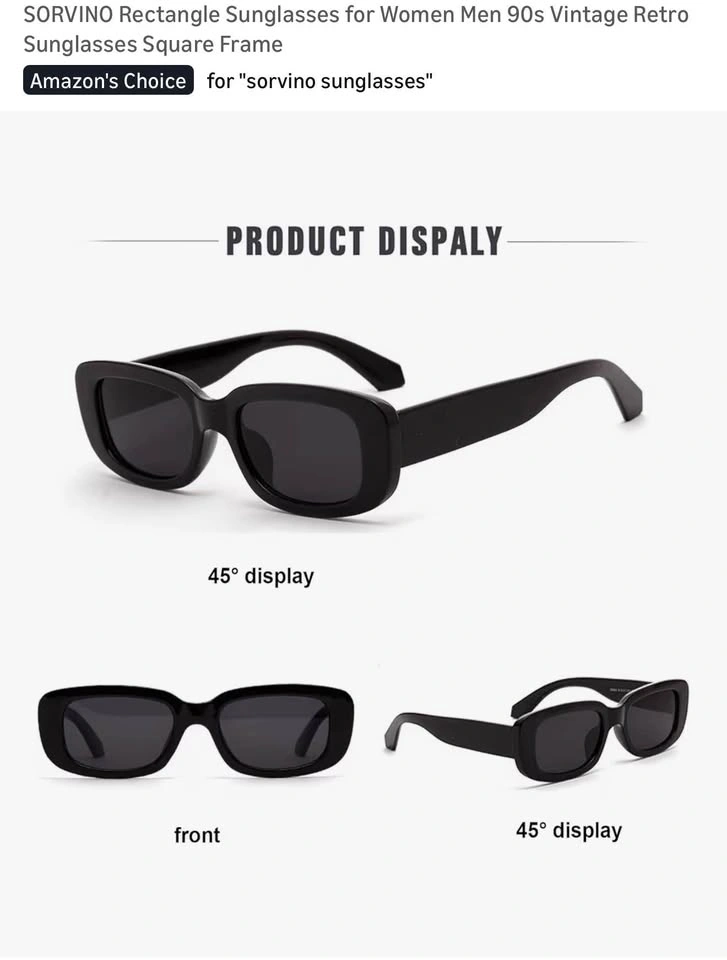 Rectangle Retro Sunglasses - photo 4