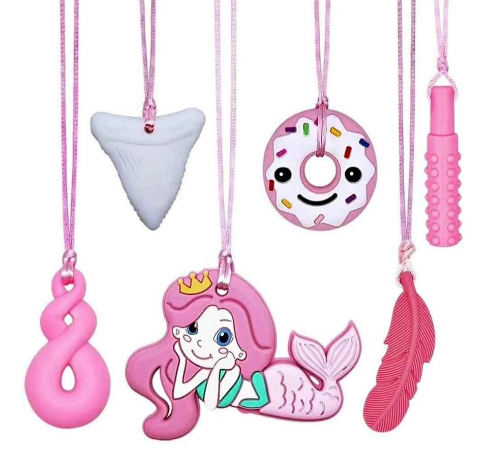 Chew Necklaces For Sensory Kids / Baby Teether