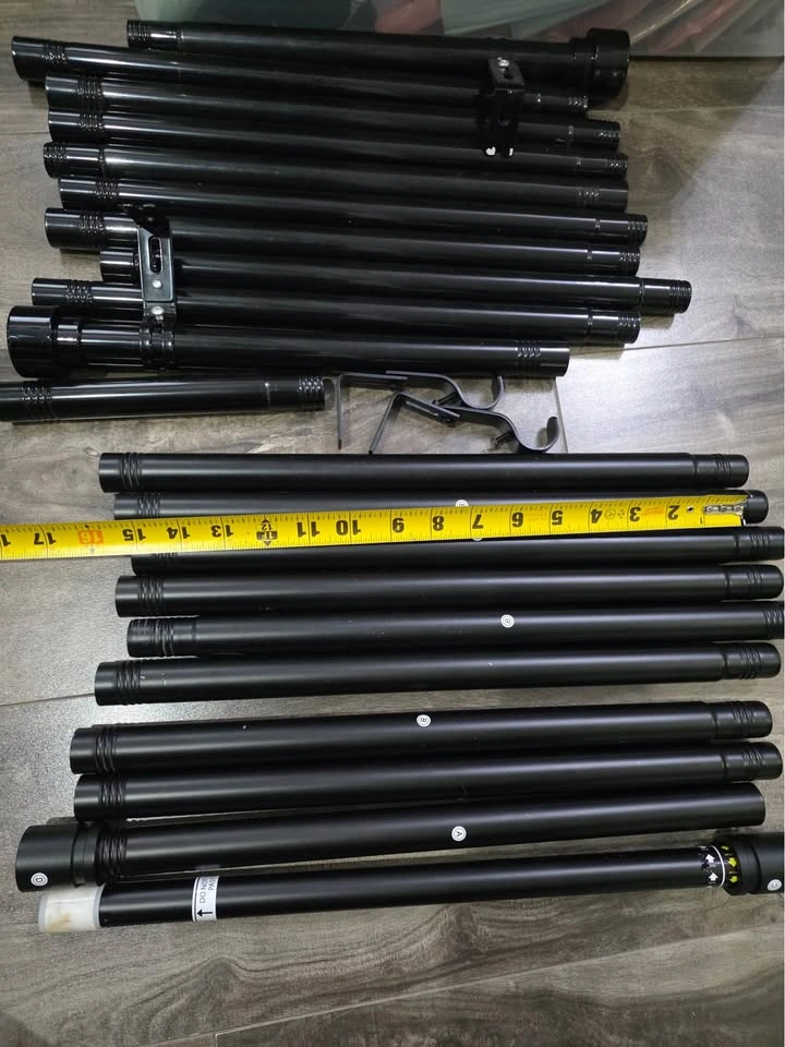 Black Metal Curtain Racks & Black Curtains - photo 2