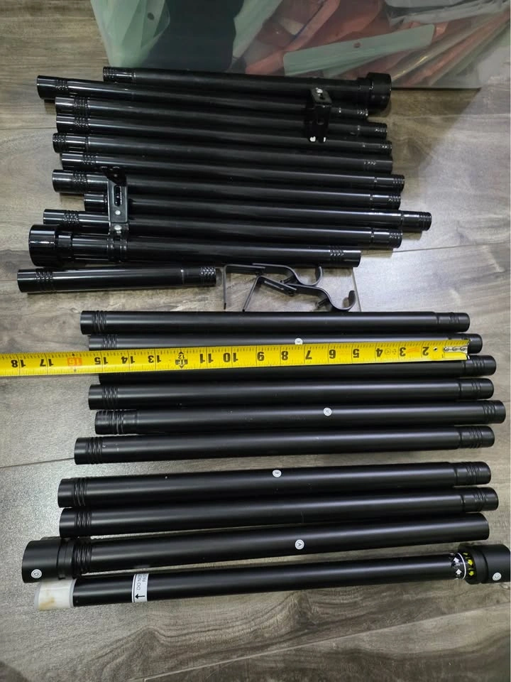 Black Metal Curtain Racks & Black Curtains - photo 3
