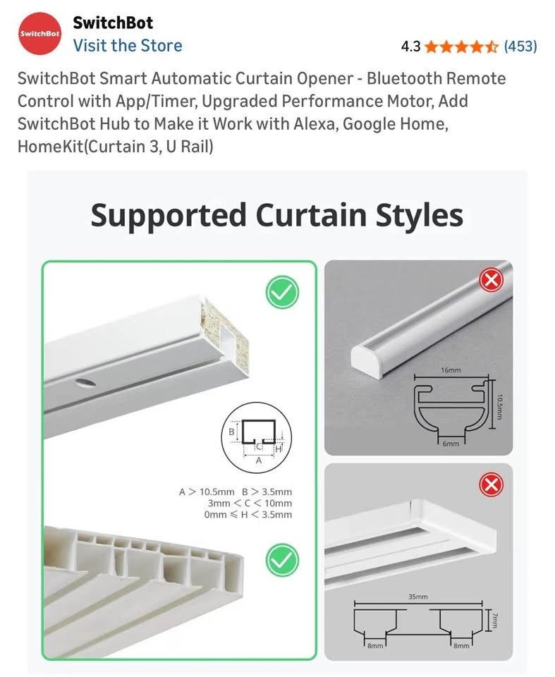 Switchbot Smart Automatic Curtain Opener - photo 2