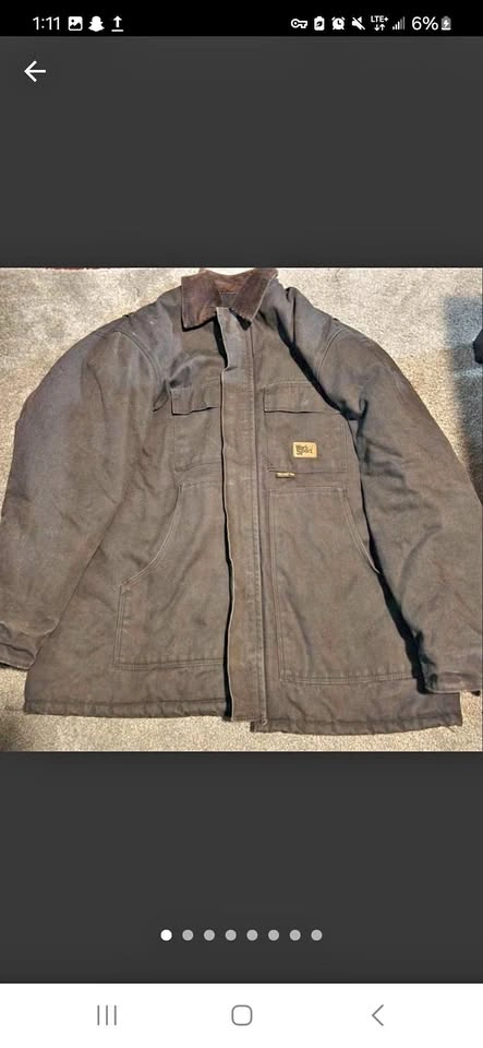 Men's Black Workwear Jacket Work N Sport Vintage Y2K 2XL