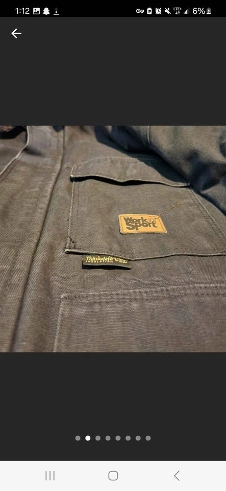 Men's Black Workwear Jacket Work N Sport Vintage Y2K 2XL - photo 2