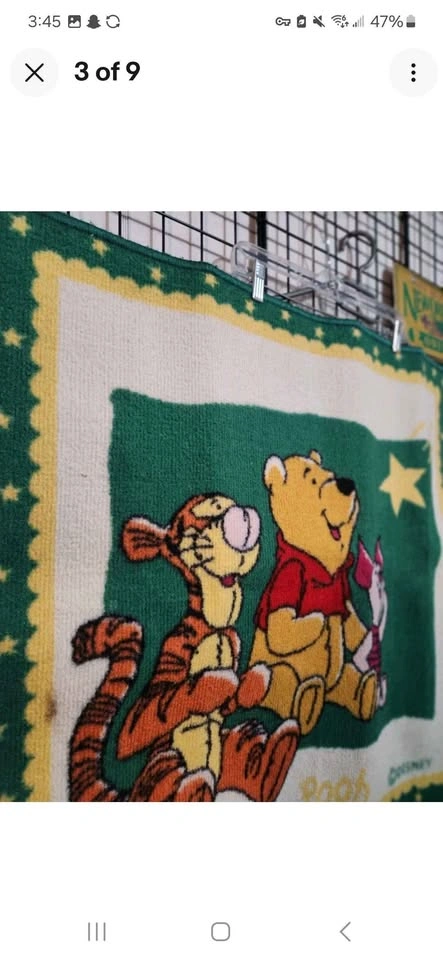 Disney Winnie the Pooh Tigger Vintage 1990s Floor Rug - photo 3