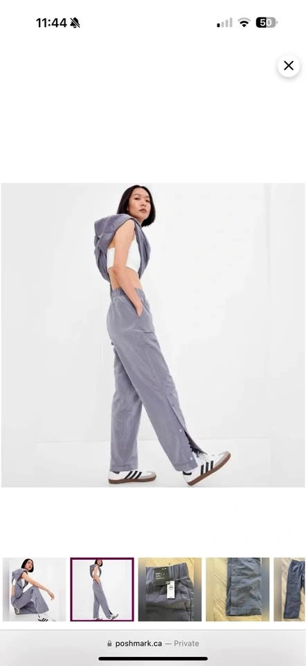 Gap Fleece Lined Track Pants - Size Small