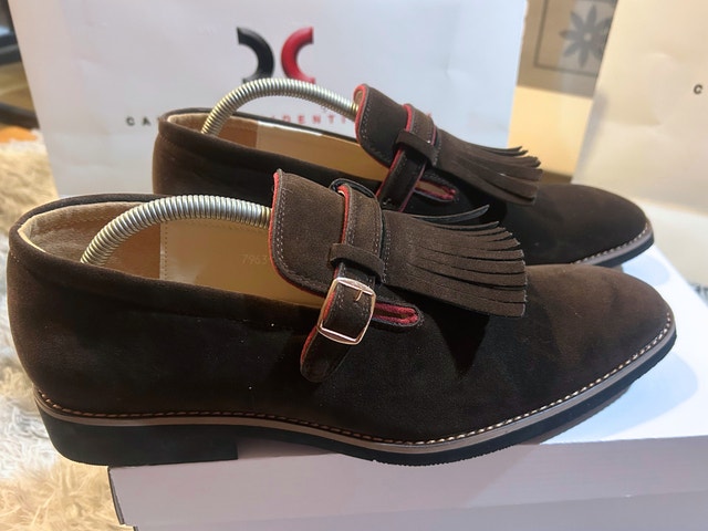 Mens Suede Tassel Monk Shoe, BLOW OUT, SALE! - photo 3