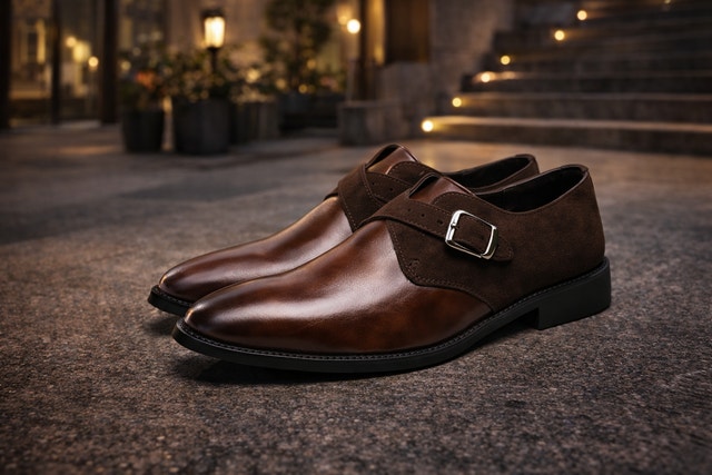 New Double Monk-Strap Mens Shoes - BLOW-OUT Sale!