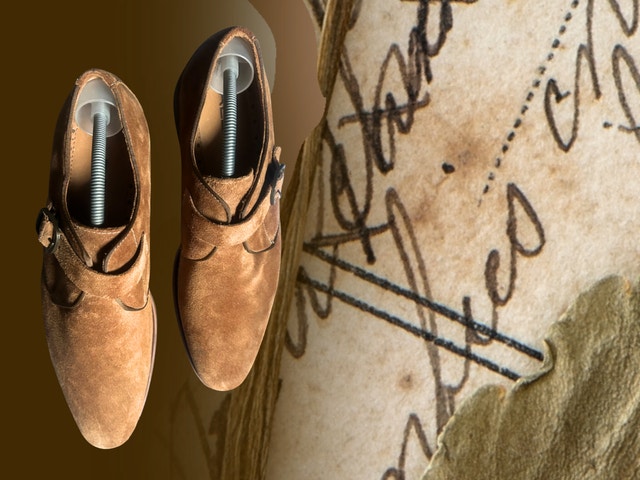 Italian Men's Leather Suede Shoes - Size 10 - photo 4