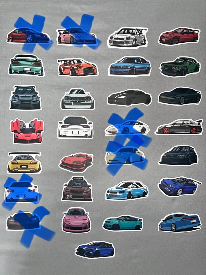JDM waterproof vinyl stickers