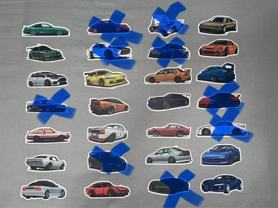 JDM waterproof vinyl stickers - photo 3