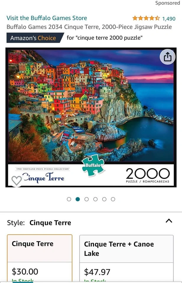 Puzzles - Cobble Hill, Cinque Terre, Toronto Waterfront - photo 3
