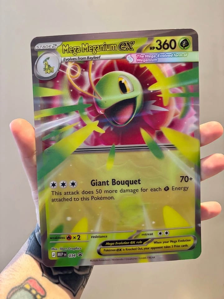 Mega Meganium Ex Jumbo Card #34 Pokemon Promo