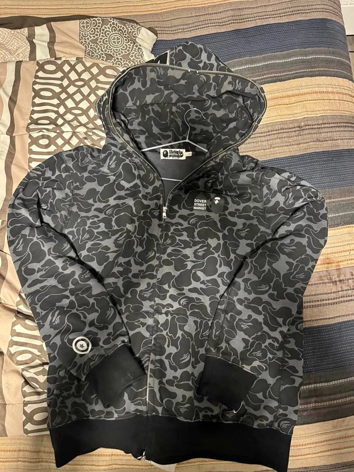 Authentic Bape Dover Street Market Zip up Hoodie - Large