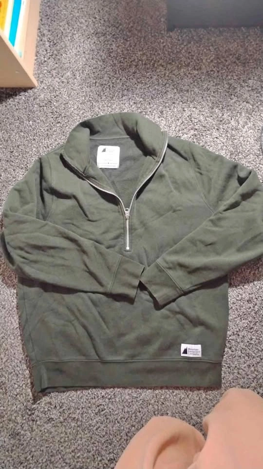 MEC Half Zip Sweater - Dark Green - Women's Large