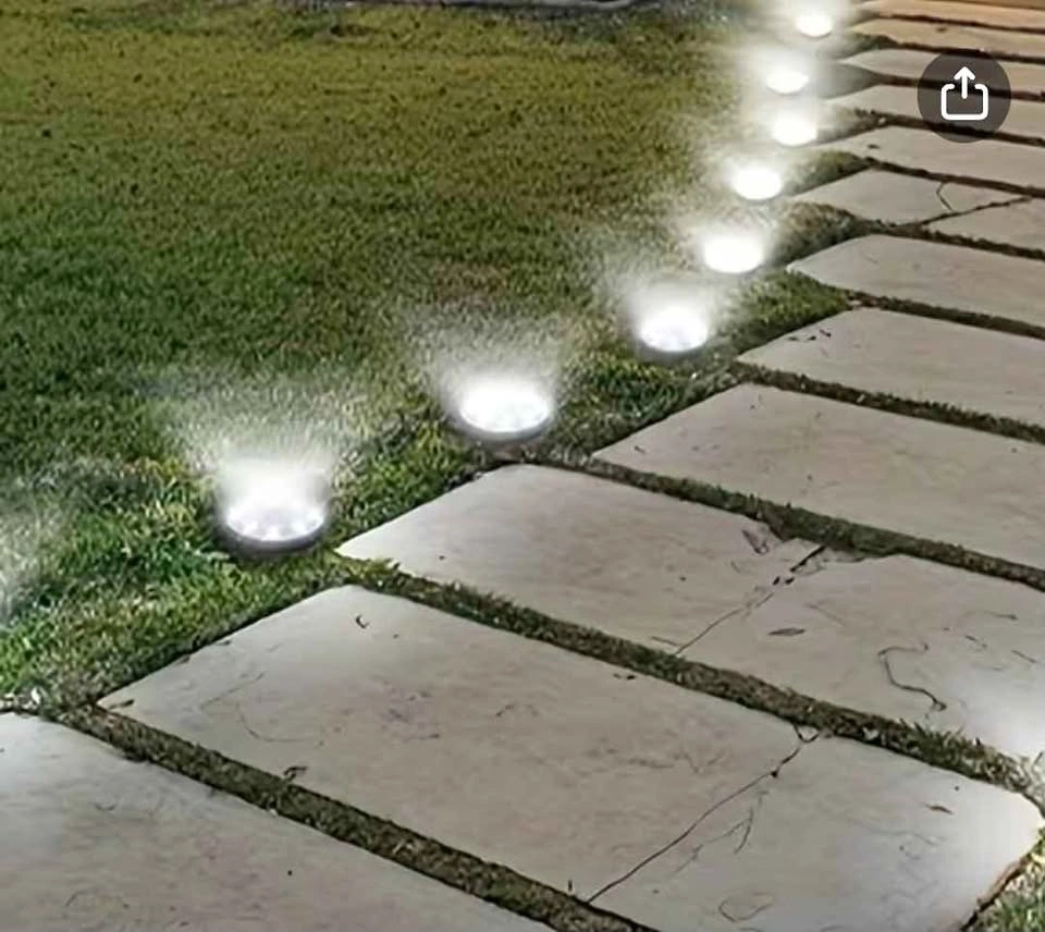 Solar Stainless Steel Ground Lights (10pcs)