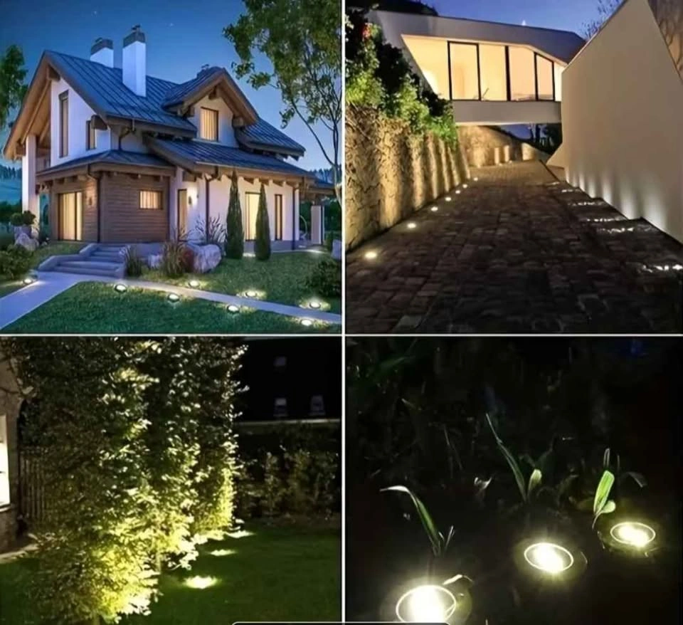 Solar Stainless Steel Ground Lights (10pcs) - photo 3