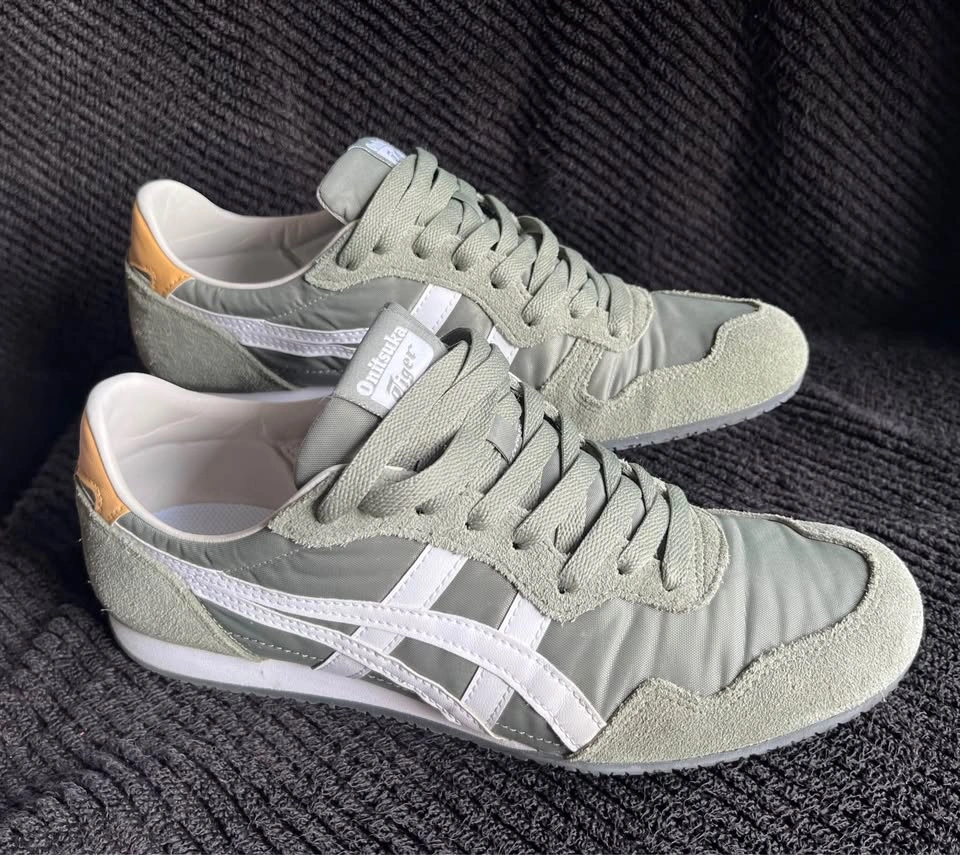 Onitsuka Tiger Serrano Olive Green Sneakers - Like New - photo 4