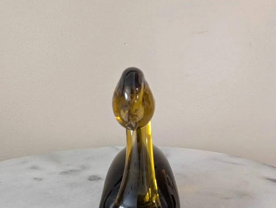 Vintage Viking Art Glass Swan Figurine image indicator(3)
