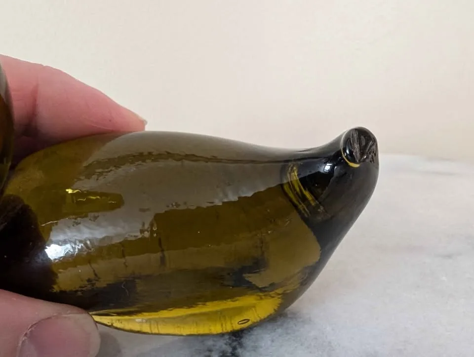 Vintage Viking Art Glass Swan Figurine image indicator(7)