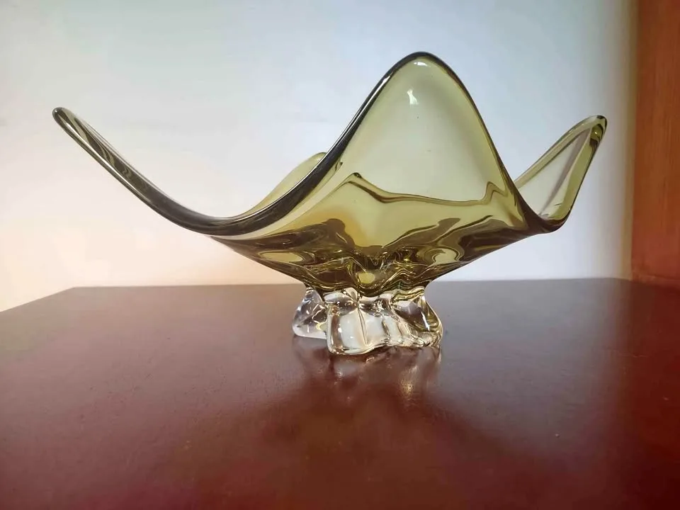Chalet Canadian Art Glass Rare Form MCM Canadian Art Glass thumbnail