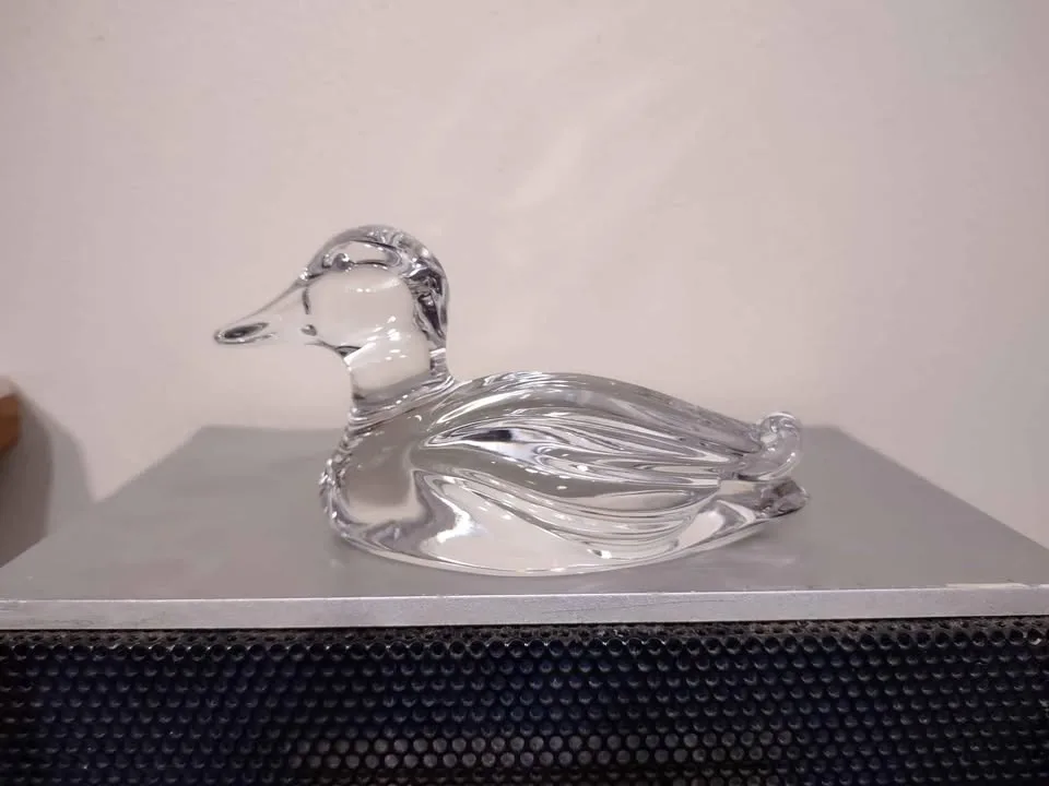 Princess House Lead Crystal Duck Figurine Paperweight image indicator(2)