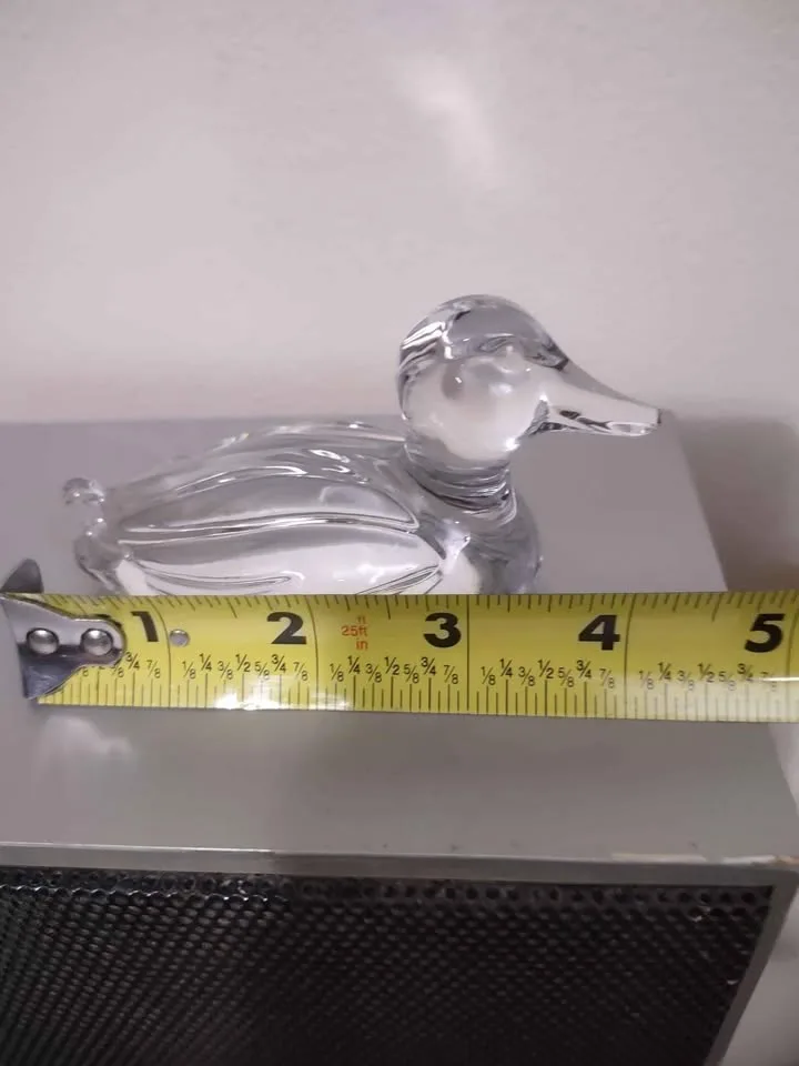 Princess House Lead Crystal Duck Figurine Paperweight image indicator(5)